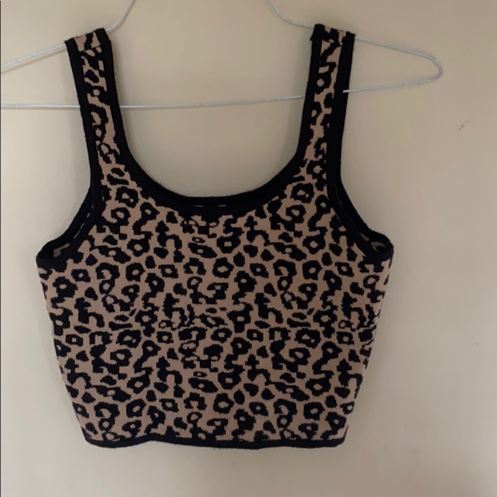 Kendall & Kylie cheetah tank top